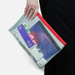 Papier Tigre Mesh Pocket [Large] -Stationery Sale Store mesh pocket l aqua 2