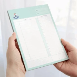 Iconic Daily Planner Memo Pad -Stationery Sale Store mint