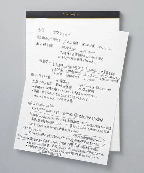 Mnemosyne Staple Bound Notepad N188A A5 Graph 2 Mnemosyne Staple Bound Notepad N188A A5 Graph - Image 2