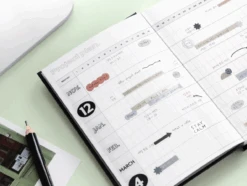 Iconic Monochrome Undated Planner [12 Months] -Stationery Sale Store mono3