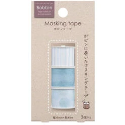 Kokuyo Bobbin 'Washi' Masking Tape [3 Rolls]
