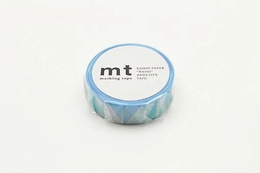 MT Masking Tape 1P Deco - Triangle And Diamond Blue 4 MT Masking Tape 1P Deco - Triangle And Diamond Blue - Image 4