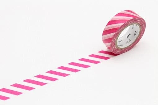 MT Masking Tape 1P Deco - Stripe Magenta 1 MT Masking Tape 1P Deco - Stripe Magenta