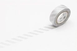 MT Masking Tape 1P Deco - Stripe Silver 2