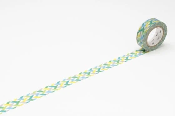 MT Washi Masking Tape -- Slash Green 1 MT Washi Masking Tape -- Slash Green