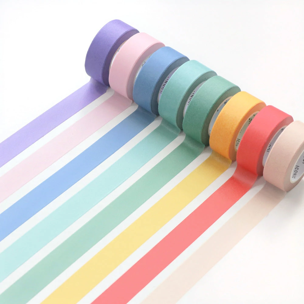 Iconic Masking Tape Solid Colours 1 Iconic Masking Tape Solid Colours