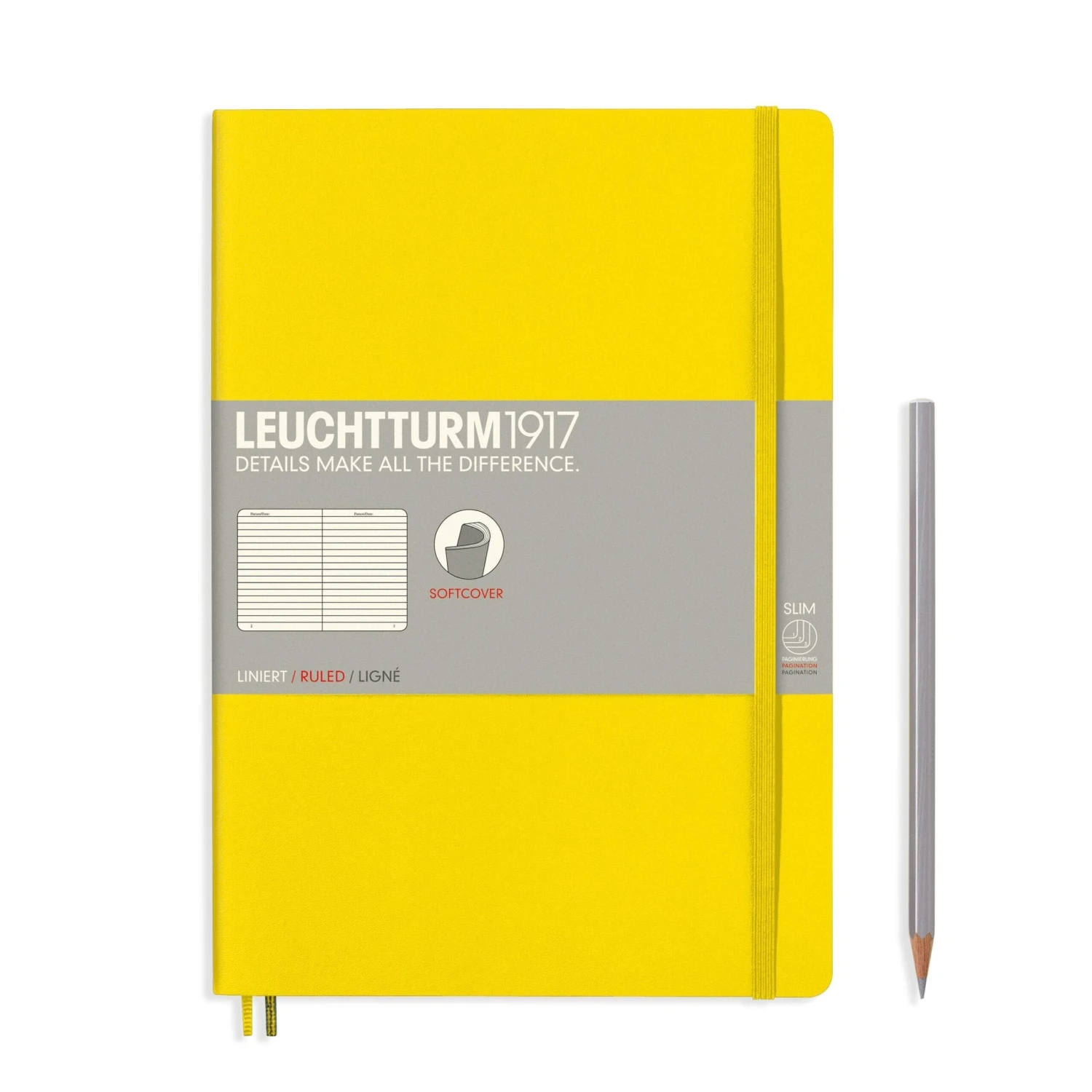 Leuchtturm1917 Softcover Notebook B5 - Lemon 2 Leuchtturm1917 Softcover Notebook B5 - Lemon - Image 2