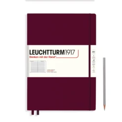 Leuchtturm1917 Hardcover Master Classic Notebook - A4+ (Lined) -Stationery Sale Store notebook master classic a4 hardcover 235 numbered pages port red ruled