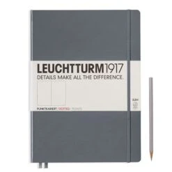 Leuchtturm1917 Hardcover Master Slim Notebook - A4+ (Lined, Dotted, Plain) -Stationery Sale Store notebook master slim a4 hardcover 123 numbered pages anthracite dotted