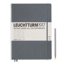 Leuchtturm1917 Hardcover Master Slim Notebook - A4+ (Lined, Dotted, Plain) -Stationery Sale Store notebook master slim a4 hardcover 123 numbered pages anthracite ruled
