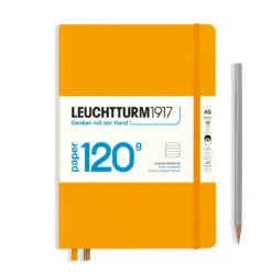LEUCHTTURM1917 120g Notebook Edition Medium - A5 (Plain, Dotted, Lined) -Stationery Sale Store notebook medium a5 edition 120 hardcover 203 numbered pages rising sun ruled