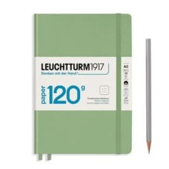 LEUCHTTURM1917 120g Notebook Edition Medium - A5 (Plain, Dotted, Lined) -Stationery Sale Store notebook medium a5 edition 120 hardcover 203 numbered pages sage dotted