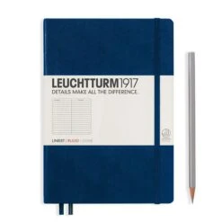 Leuchtturm1917 Classic Hardcover Notebook A5 -Stationery Sale Store notebook medium a5 hardcover 251 numbered pages navy ruled