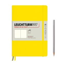 Leuchtturm 1917 Softcover A5 Notebook - Lemon -Stationery Sale Store notebook medium a5 softcover 123 numbered pages lemon plain 1