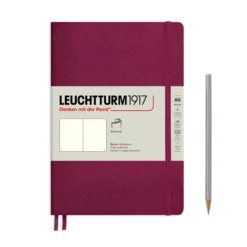 Leuchtturm 1917 Softcover A5 Notebook - Port Red -Stationery Sale Store notebook medium a5 softcover 123 numbered pages port red plain scaled