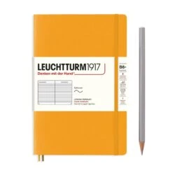 Leuchtturm1917 Softcover Rising Sun B6 -Stationery Sale Store notebook paperback b6 softcover 123 numbered pages rising sun ruled
