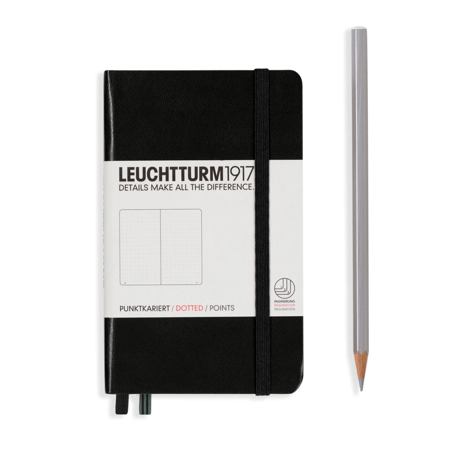 Leuchtturm 1917 Notebook, A6 - Black 1 Leuchtturm 1917 Notebook, A6 - Black