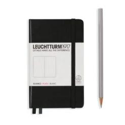 Leuchtturm 1917 Notebook, A6 - Black 5 Leuchtturm 1917 Notebook, A6 - Black -Stationery Sale Store notebook pocket a6 hardcover 187 numbered pages black plain