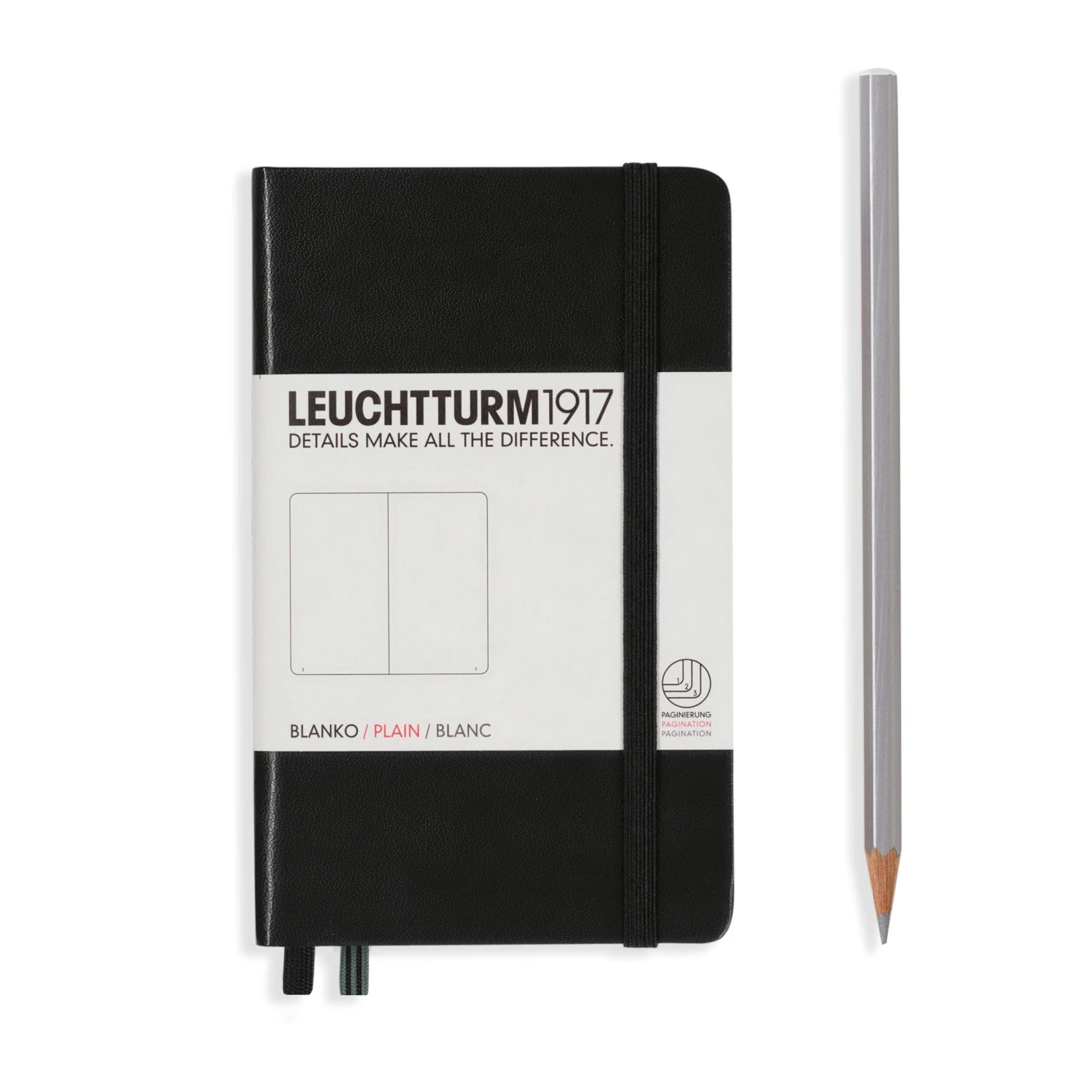 Leuchtturm 1917 Notebook, A6 - Black 3 Leuchtturm 1917 Notebook, A6 - Black - Image 3