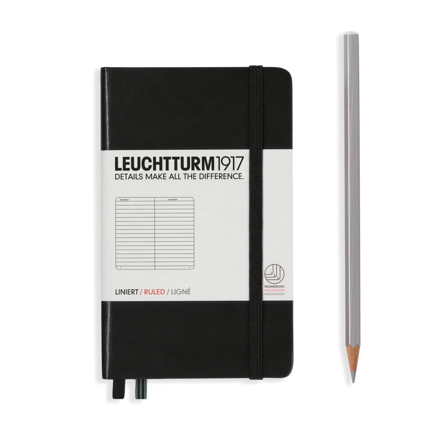 Leuchtturm 1917 Notebook, A6 - Black 2 Leuchtturm 1917 Notebook, A6 - Black - Image 2
