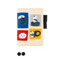 Hobonichi 2024 A6 Planner Cover [Jin Kitamura 'Love It' Panda] -Stationery Sale Store oc24 kitamura 01