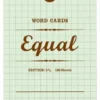 LIFE Word Card 'Equal' Grid Paper [A7]