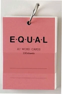 Life EQUAL Word Cards Plain Paper [A7]