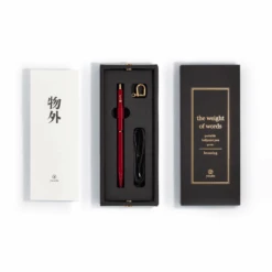 Ystudio Portable Ballpoint Pen 27 Ystudio Portable Ballpoint Pen -Stationery Sale Store package red