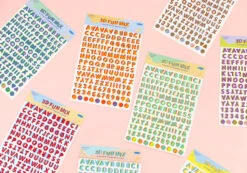 Paperian 3D Fun Mix Alphabets & Numbers Stickers -Stationery Sale Store paperian 3d fun sticker 1