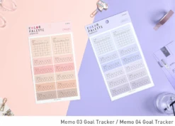 Paperian Colour Palette Stickers - Memo -Stationery Sale Store paperian color palette sticker memo goal tracker