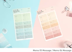 Paperian Colour Palette Stickers - Memo -Stationery Sale Store paperian color palette sticker memo message