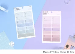 Paperian Colour Palette Stickers - Memo -Stationery Sale Store paperian color palette sticker memo title
