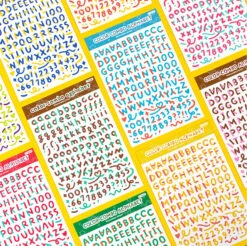Paperian Colour Combo Alphabets & Numbers Stickers -Stationery Sale Store paperian colour combo stickers 2