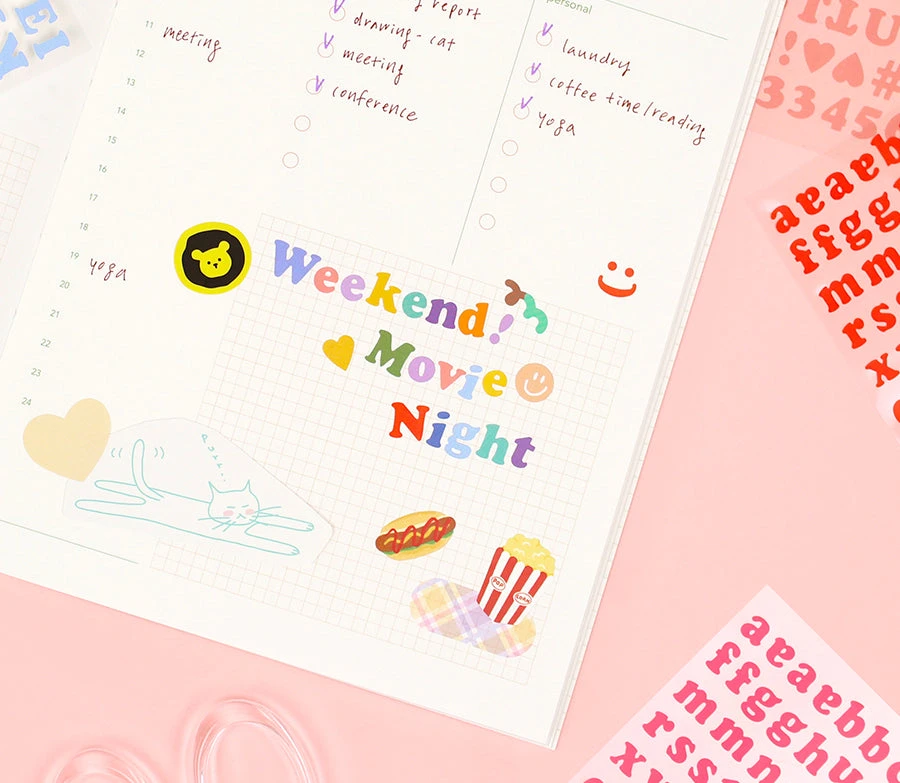 Paperian Roly Poly Alphabets & Numbers Sticker Set 7 Paperian Roly Poly Alphabets & Numbers Sticker Set - Image 7