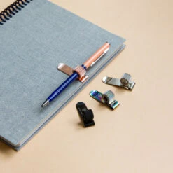 Papier Tigre Pen Holder Clip -Stationery Sale Store pen holder clip pink gold 2