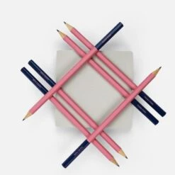 Papier Tigre Colour Block Pencil -Stationery Sale Store pencil pink navy 6