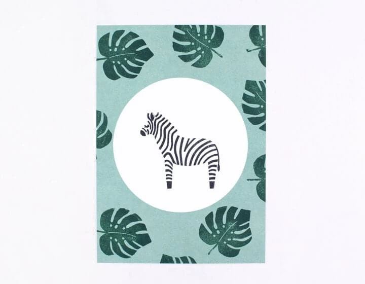 Perlenfischer Stamp - Zebra 4 Perlenfischer Stamp - Zebra - Image 4