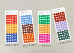 Paperian Pigment Sticker Transparent (Various Designs) -Stationery Sale Store pigment sticker circle 5to8