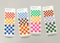 Paperian Pigment Sticker Transparent (Various Designs) -Stationery Sale Store pigment sticker square17to20