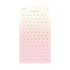 Livework ABC Sticker 15 Livework ABC Sticker -Stationery Sale Store pink1