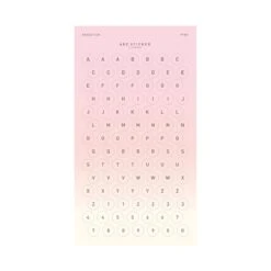Livework ABC Sticker 25 Livework ABC Sticker -Stationery Sale Store pink2
