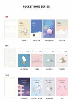 Iconic Pocket Notebook [Lined] -Stationery Sale Store pocket note series 1