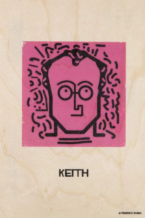 WOODHI Wooden Postcard - Portrart Keith 1 WOODHI Wooden Postcard - Portrart Keith