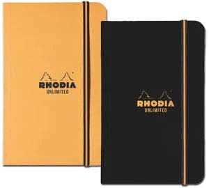 Rhodia Unlimited Pocket Notebook -- Orange (Lined) 1 Rhodia Unlimited Pocket Notebook -- Orange (Lined)