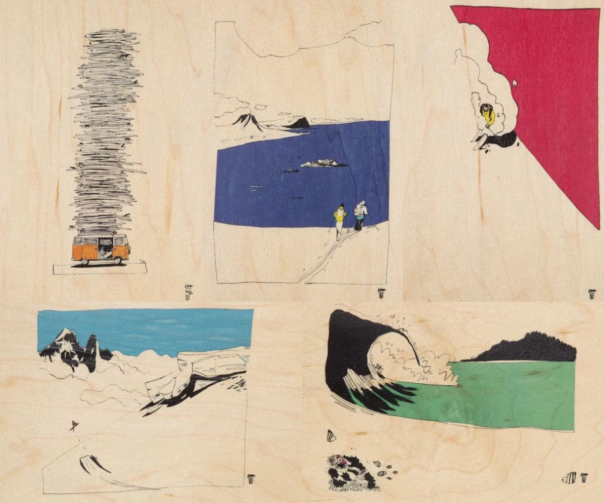 WOODHI Wooden Postcard - Ride Big Air 3 WOODHI Wooden Postcard - Ride Big Air - Image 3