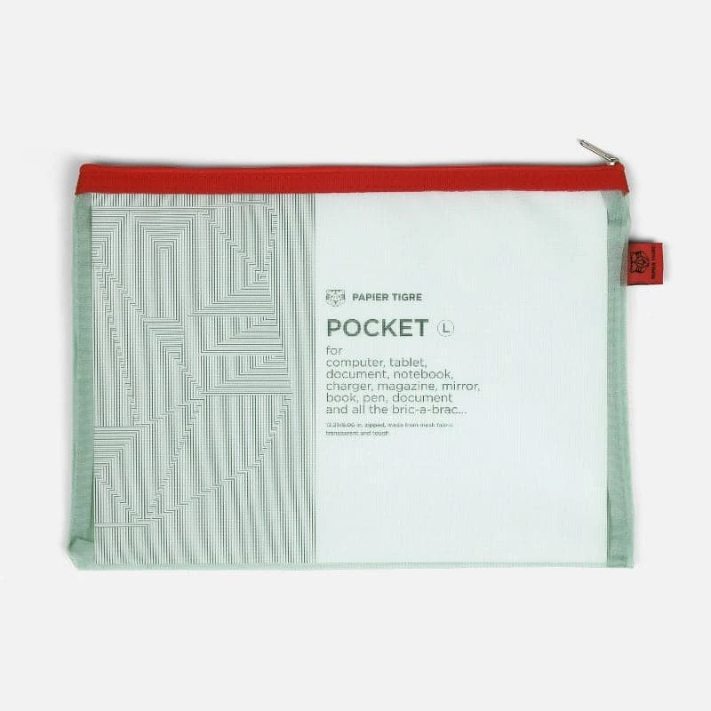 Papier Tigre Mesh Pockets Set - Red 3 Papier Tigre Mesh Pockets Set - Red - Image 3