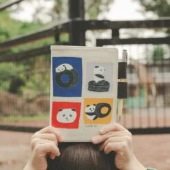 Hobonichi 2024 A6 Planner Cover [Jin Kitamura 'Love It' Panda] -Stationery Sale Store slide 01 5