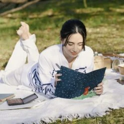 Hobonichi 2024 A5 Planner Cover [Keiko Shibata Gentle Breeze In A Dandelion Field] -Stationery Sale Store slide 02 36