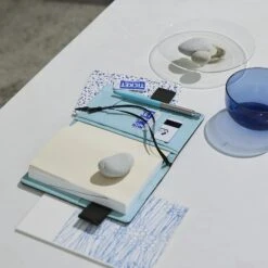 Hobonichi 2024 A6 Planner Cover [Colours: Black X Clear Blue] -Stationery Sale Store slide 05