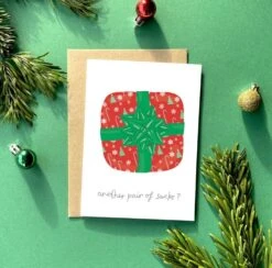 You've Got Pen On Your Face 'Socks' Greeting Card